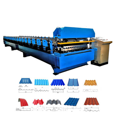 Corrugated Roof Sheet Roll Forming Machine Roof Panel Roll Former Equipment Roofing Sheet   Made In China Customised Roof Panel Roll Former Equipment Roofing Sheet   Made In China Customised