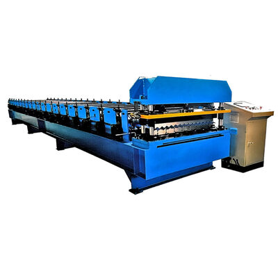 Corrugated Roof Sheet Roll Forming Machine with Hydraulic Cutting 6-8m/min Speed and Galvanized Steel Coil Material