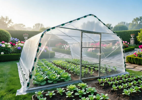 Single-span Tunnel Greenhouse with Polyethylene Film for livestock breeding  goods storage  temporary shelters